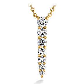 Round Brilliant Cut Diamond Identity Pendant Necklace - .5 ctw