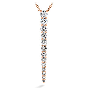 Round Brilliant Cut Diamond Identity Pendant Necklace - 1.2 ctw