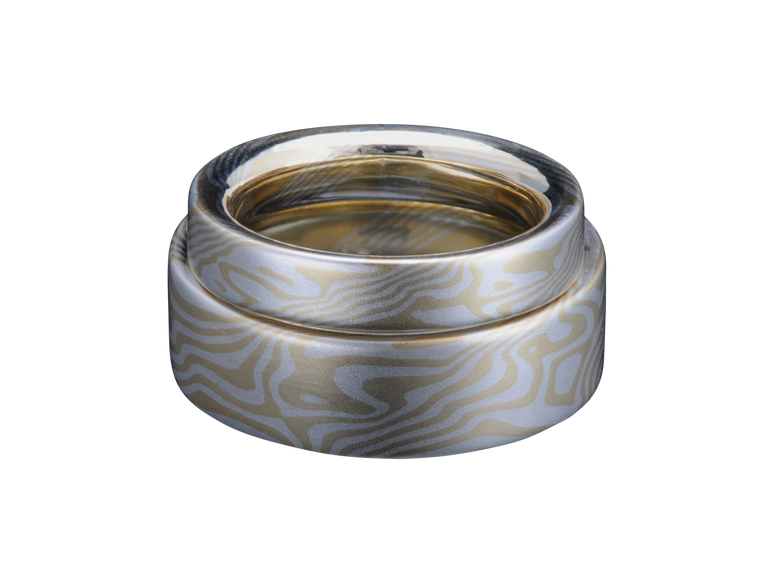 Men's mokume sales wedding bands