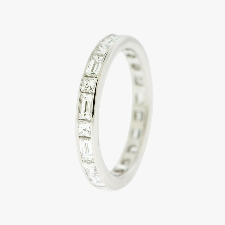 diamond Princess Cut Baguette wedding band bands ring rings San Francisco Partita custom design jewelry