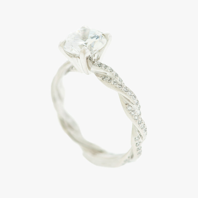 Twist Engagement Ring  Beautiful San Francisco Partita custom design jewelry 