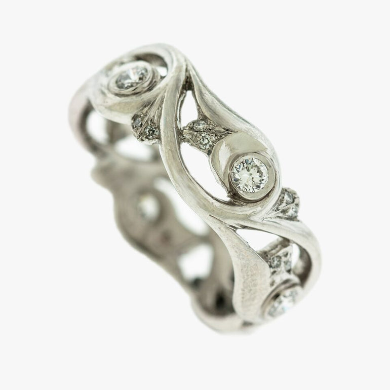 diamond wedding band bands ring rings San Francisco Partita custom design jewelry