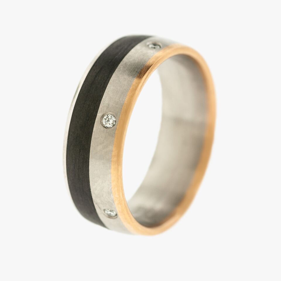 Palladium  Diamond Wedding Band bands ring rings Partita wide selection unique for men customer jewelry design 