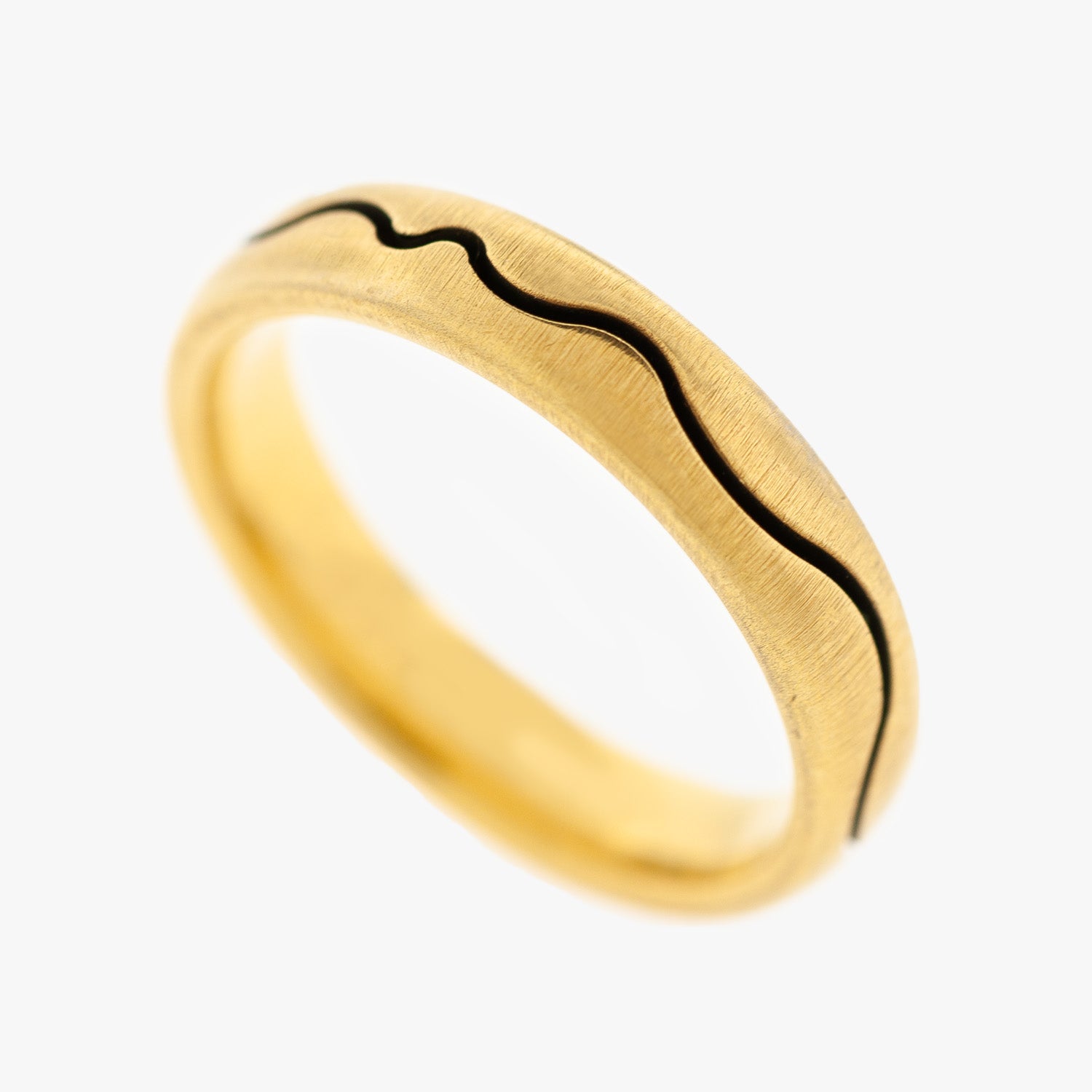 Mens Wedding Band San Francisco Custom Design Partita jewelry Wave design Simple